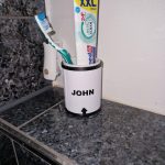 Bathroom Duty Tracker – Rotating Toothbrush Holder